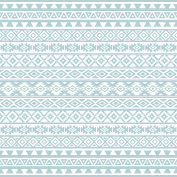 Aztec Stylized Blue & White